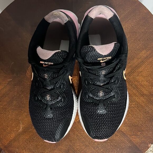 🔥 NIKE RENEW Women's Running Shoes Sz 6.5 - Black/Pink/Peach - Good Condition - Picture 8 of 13